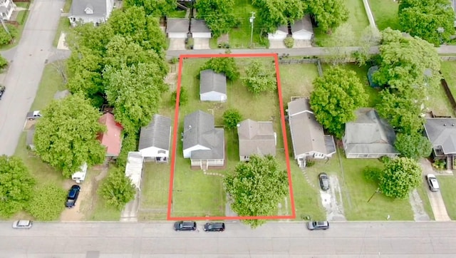 5306 Michigan Ave, Nashville, TN 37209 - aerial perspective of suburban area with property boundaries highlighted