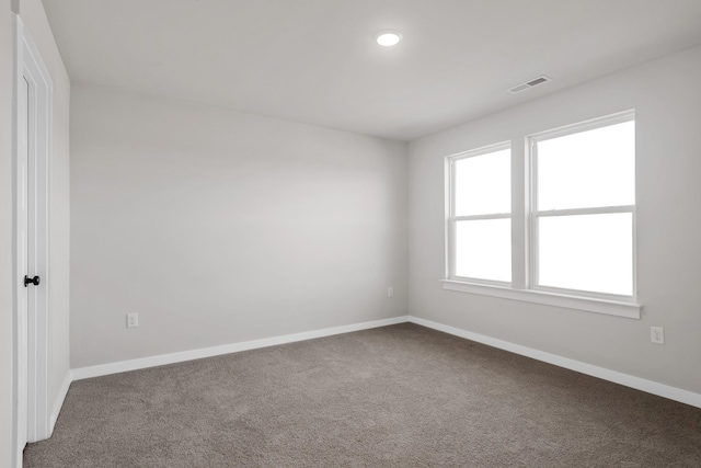 2416 Burton Dr, White House, TN 37188 - carpeted spare room featuring baseboards and recessed lighting