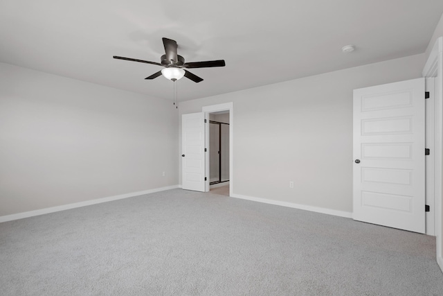 2416 Burton Dr, White House, TN 37188 - unfurnished bedroom with baseboards, carpet, and a ceiling fan