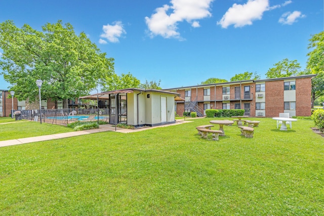 2134 Fairfax Ave Unit A1, Nashville, TN 37212 - surrounding community with a pool and an outdoor structure