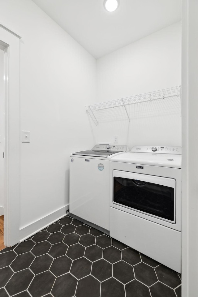 3298 Vinemont Dr, Thompsons Station, TN 37179 - washroom with washer and clothes dryer and baseboards
