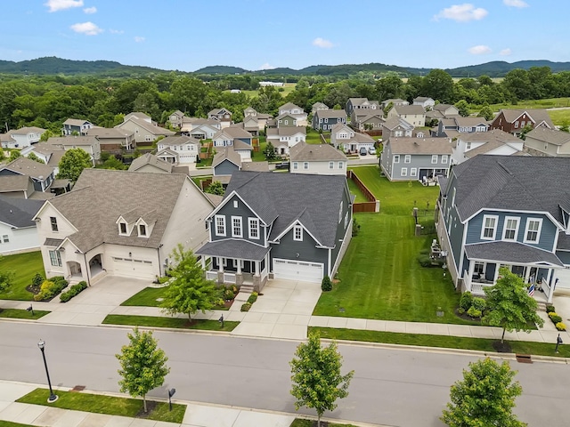 3298 Vinemont Dr, Thompsons Station, TN 37179 - aerial view of residential area with mountains