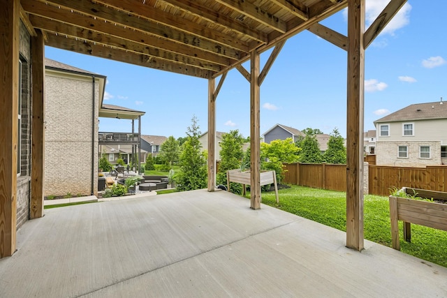 3298 Vinemont Dr, Thompsons Station, TN 37179 - view of patio with a residential view