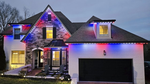 413 Eagle Rdg, Nashville, TN 37209 - view of front facade featuring brick siding and a standing seam roof
