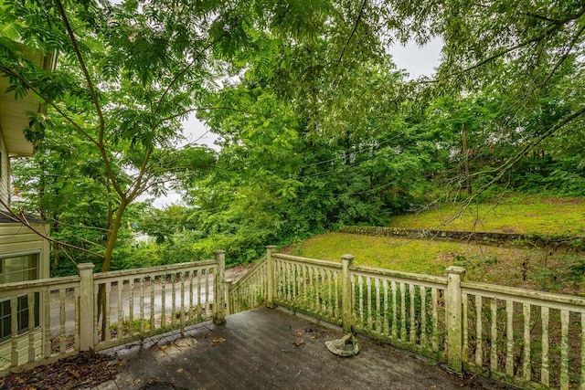 4510 Ravenwood Dr E, Chattanooga, TN 37415 - view of wooden deck