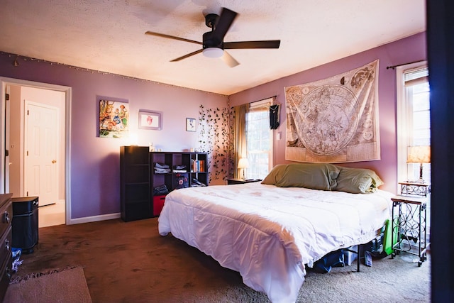 2014 Saddlebrook Dr, Murfreesboro, TN 37129 - carpeted bedroom with baseboards and a ceiling fan