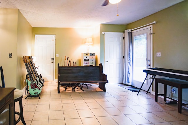 2014 Saddlebrook Dr, Murfreesboro, TN 37129 - entrance foyer with light tile patterned flooring and ceiling fan