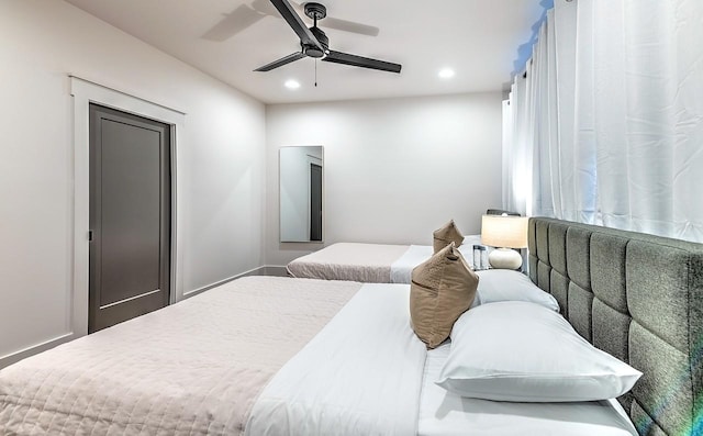 1106 Greenwood Ave, Nashville, TN 37206 - bedroom with recessed lighting and ceiling fan