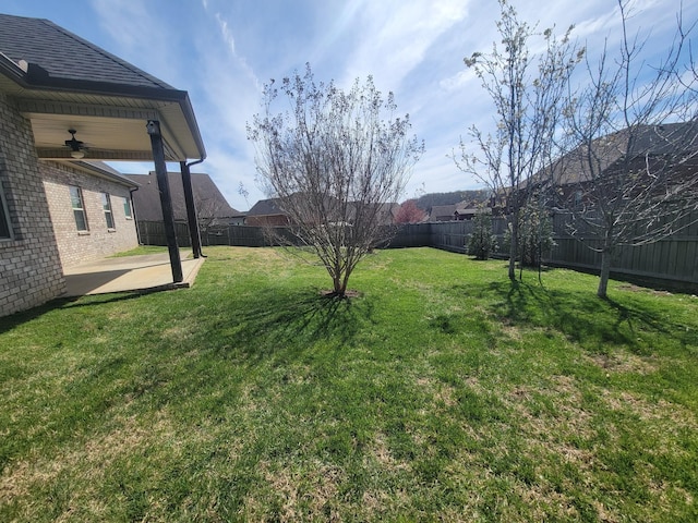 5502 Reflection Rd, Smyrna, TN 37167 - view of yard with a patio area and a ceiling fan