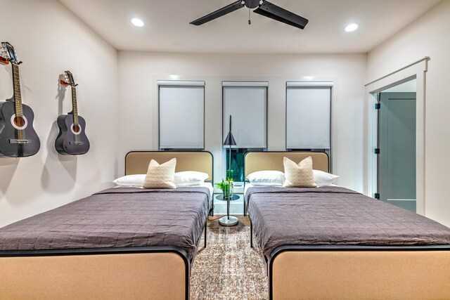 1108 Greenwood Ave, Nashville, TN 37206 - bedroom with recessed lighting and ceiling fan