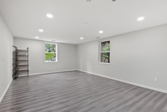 176 S Palmers Chapel Rd, White House, TN 37188 - unfurnished room with recessed lighting, wood finished floors, plenty of natural light, and baseboards