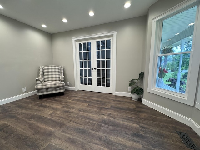 1711 Bridget Dr, Murfreesboro, TN 37129 - unfurnished room featuring french doors, recessed lighting, and wood finished floors