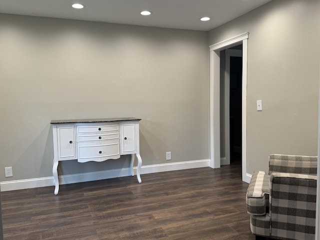 1711 Bridget Dr, Murfreesboro, TN 37129 - spare room with dark wood-style flooring and recessed lighting