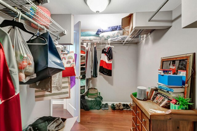 1203 Kingston Springs Rd, Kingston Springs, TN 37082 - walk in closet with wood finished floors