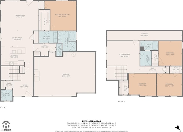 4913 Turquoise Ln, Murfreesboro, TN 37129 - floor plan / room layout