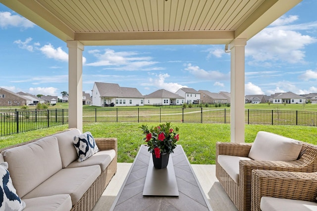 4913 Turquoise Ln, Murfreesboro, TN 37129 - view of patio with a residential view and an outdoor living space