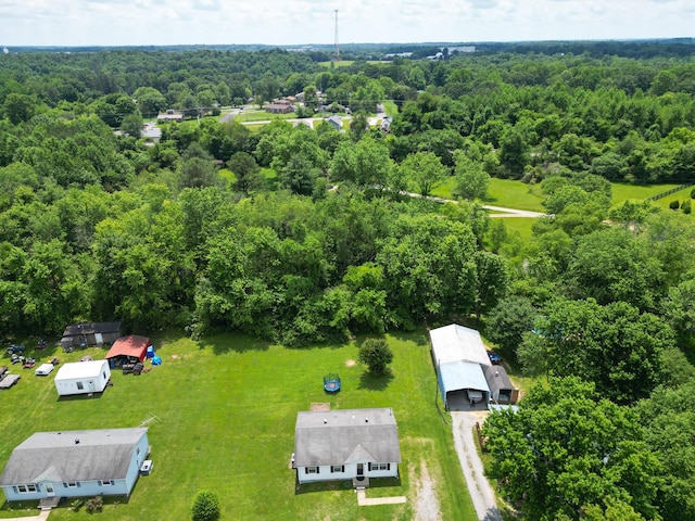 1040 Rebecca Dr, Burns, TN 37029 - drone / aerial view of a heavily wooded area