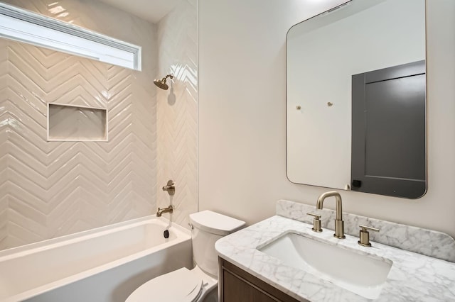 549B Stevenson St, Nashville, TN 37209 - full bathroom with vanity, toilet, and shower / tub combination