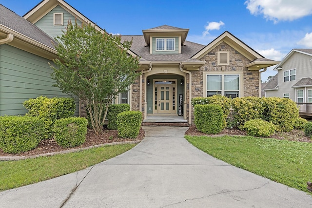 849 Graysville Rd, Chattanooga, TN 37421 - view of front of home with stone siding and a shingled roof