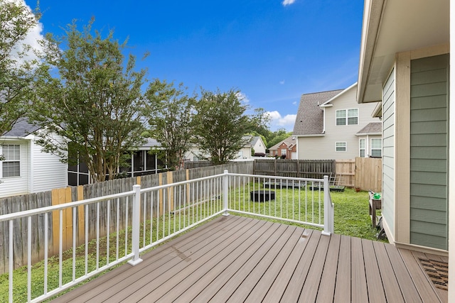 849 Graysville Rd, Chattanooga, TN 37421 - wooden terrace featuring a residential view