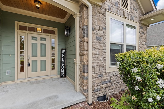 849 Graysville Rd, Chattanooga, TN 37421 - entrance to property with stone siding and a porch
