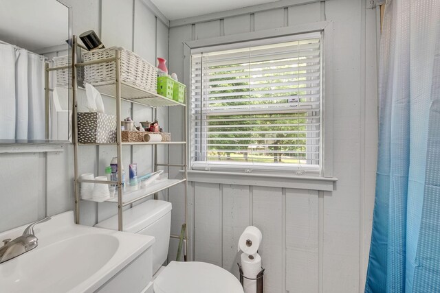 2729 Heights Circle Rd, Greenbrier, TN 37073 - full bath with a sink, toilet, and curtained shower