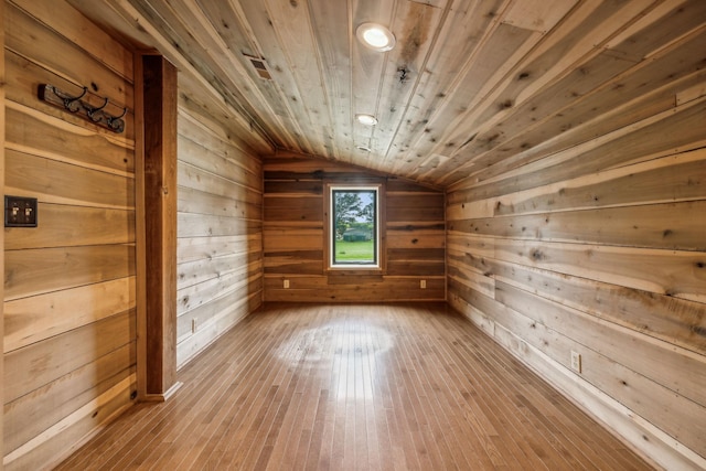 210 S 3rd St, Dickson, TN 37055 - bonus room featuring lofted ceiling, wood walls, a sauna / steam room, hardwood / wood-style flooring, and wooden ceiling