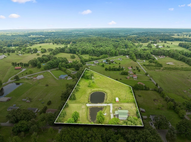 210 S 3rd St, Dickson, TN 37055 - overview of rural landscape featuring property boundaries highlighted and a large body of water