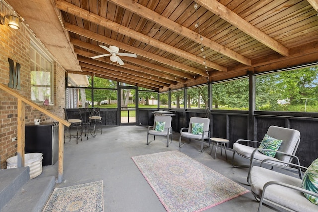 1106 5th Ave, Lawrenceburg, TN 38464 - sunroom / solarium with ceiling fan