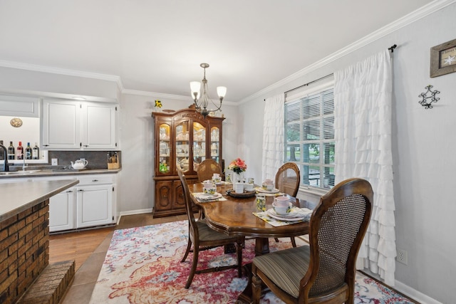 1106 5th Ave, Lawrenceburg, TN 38464 - dining space featuring ornamental molding and baseboards