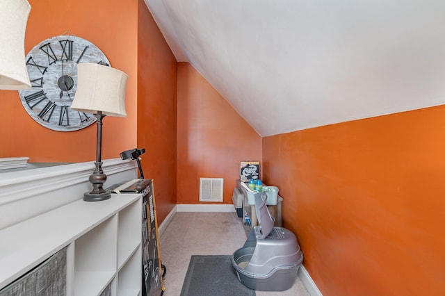 409 Princeton Dr, Lebanon, TN 37087 - misc room with carpet flooring, lofted ceiling, and baseboards