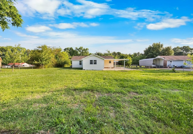 517 Overton Dr, Clarksville, TN 37042 - view of yard with a detached carport and a patio