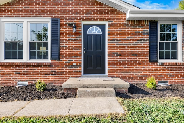517 Overton Dr, Clarksville, TN 37042 - property entrance featuring crawl space and brick siding