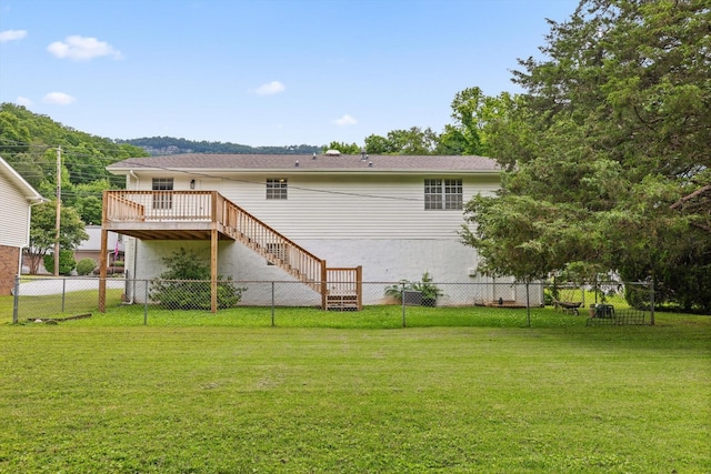 3554 Mountain Creek Rd, Chattanooga, TN 37415 - back of house with a wooden deck and stairs