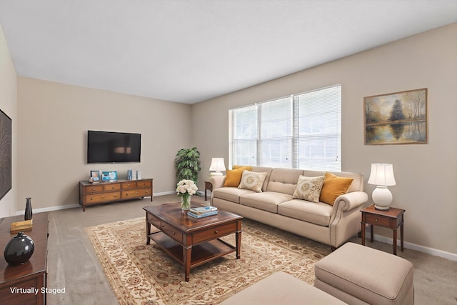 3554 Mountain Creek Rd, Chattanooga, TN 37415 - living room featuring light colored carpet and baseboards