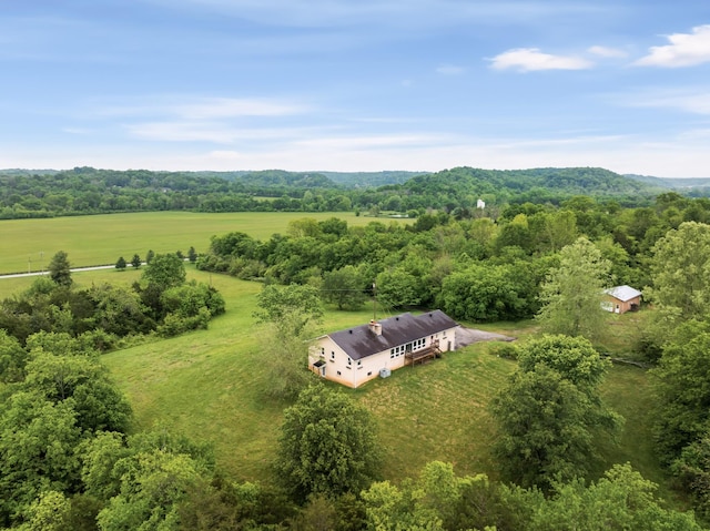 5307 Leipers Creek Rd, Franklin, TN 37064 - overview of rural landscape with a heavily wooded area