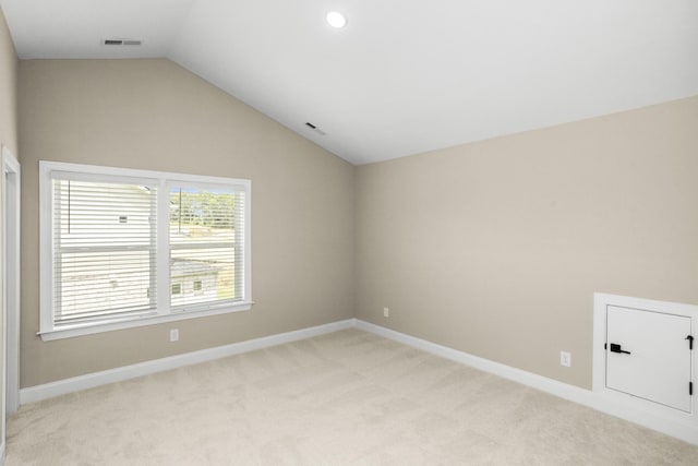 5971 Hunt Valley Dr, Spring Hill, TN 37174 - empty room with lofted ceiling and light colored carpet