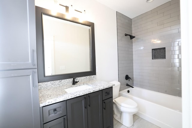 1266 Potter Ln, Gallatin, TN 37066 - bathroom with vanity, toilet, and tub / shower combination