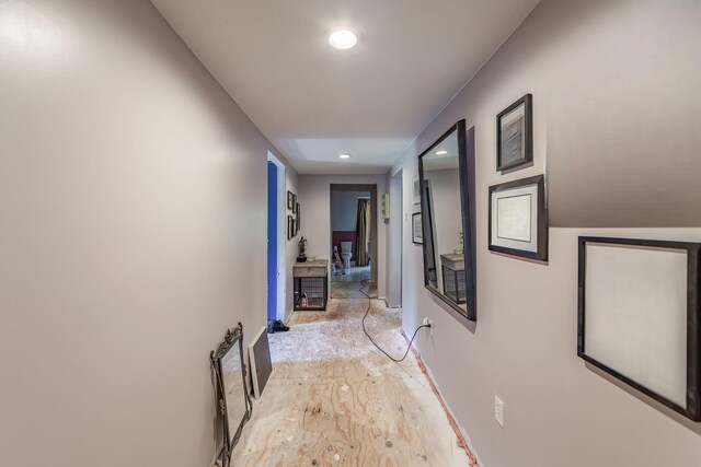 3396 Unionville Rd, Halls, TN 38040 - hallway with recessed lighting and baseboards
