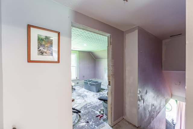 3396 Unionville Rd, Halls, TN 38040 - corridor featuring vaulted ceiling