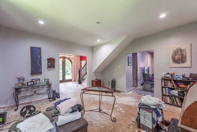 3396 Unionville Rd, Halls, TN 38040 - living area with recessed lighting and french doors