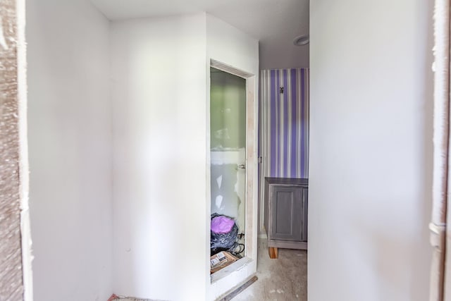 3396 Unionville Rd, Halls, TN 38040 - hallway with unfinished concrete floors