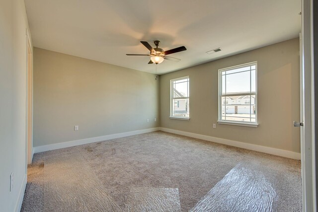 3010 Coriander Dr, Spring Hill, TN 37174 - spare room with a ceiling fan, carpet floors, and baseboards
