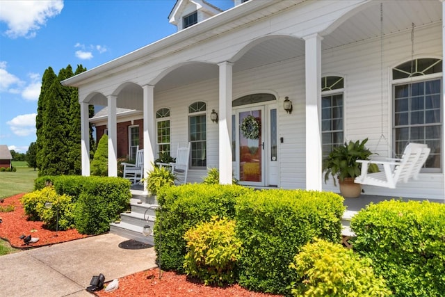 95 Country Ln, Lawrenceburg, TN 38464 - entrance to property featuring a porch