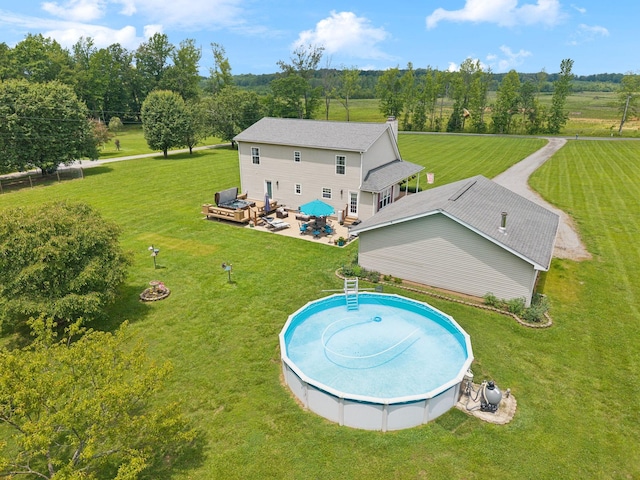 2917 York Rd, Pleasant View, TN 37146 - aerial view of property and surrounding area featuring a pool