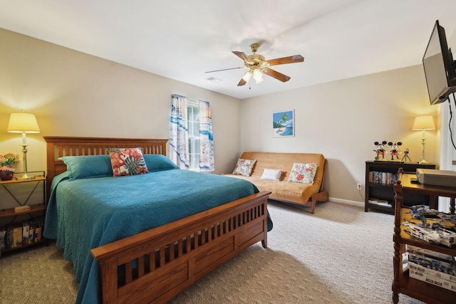 2917 York Rd, Pleasant View, TN 37146 - carpeted bedroom with a ceiling fan and baseboards