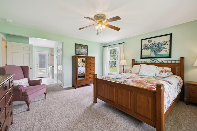2917 York Rd, Pleasant View, TN 37146 - bedroom featuring light carpet and ceiling fan