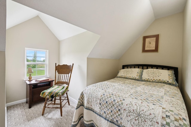 2917 York Rd, Pleasant View, TN 37146 - bedroom featuring lofted ceiling, baseboards, and carpet