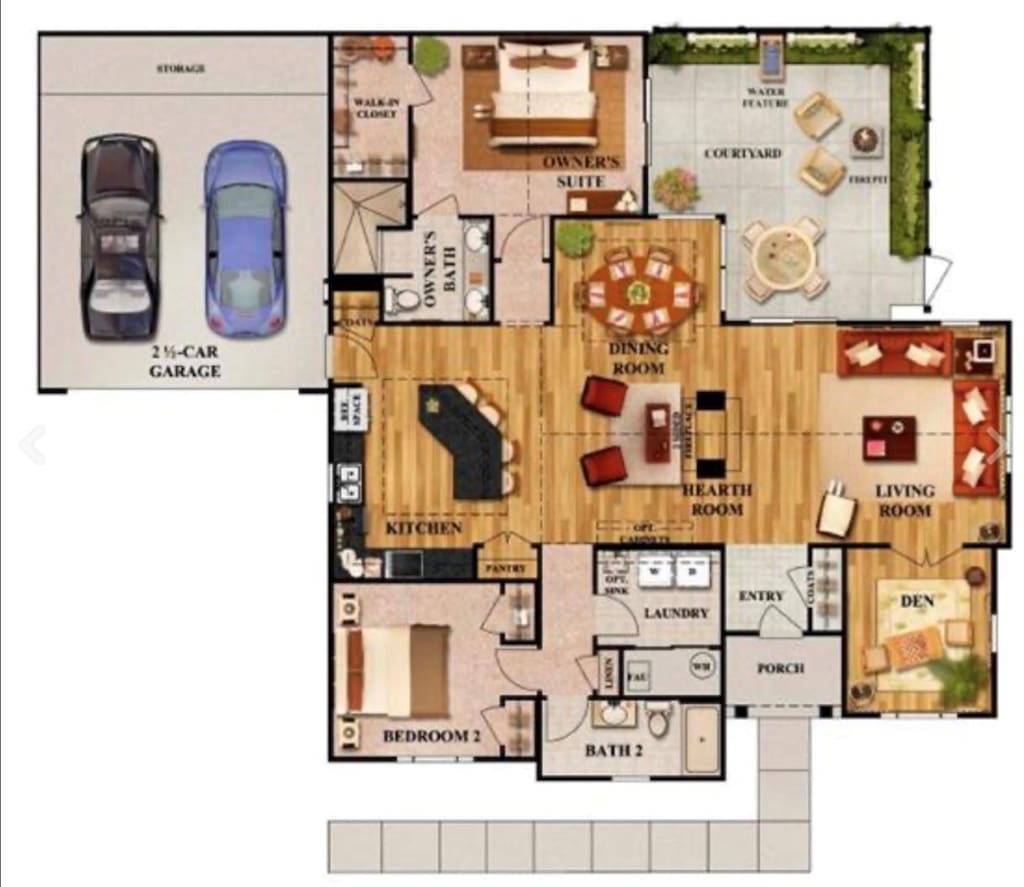 2333 Bridgeway St, Murfreesboro, TN 37128 - home floor plan