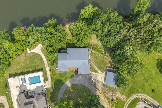 255 Whispering Hills Dr, Dover, TN 37058 - bird's eye view of a pool